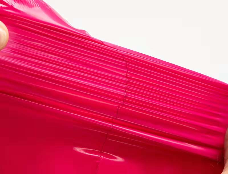 迎江玫红色快递袋-05